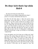 Đo được kích thước hạt nhân Heli-8