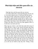 Phát hiện hiệu mới liên quan đến các electron