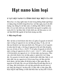 Hạt nano kim loại