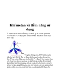 Khí metan và tiềm năng sử dụng