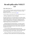 Ra mắt phần mềm ViOLET 1.6