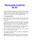 Phương pháp cố định đại gia súc