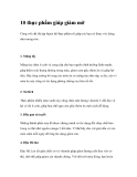 10 thực phẩm giúp giảm mỡ