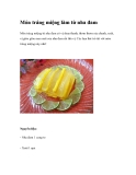 Món tráng miệng làm từ nha đam