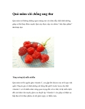 Quả mâm xôi chống ung thư