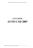 Giáo trình môn AutoCad 2007 full