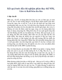 Kết quả bước đầu thí nghiệm phân thay thế NPK, Lân và Kali bón cho lúa