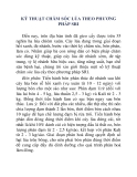 KỸ THUẬT CHĂM SÓC LÚA THEO PHƯƠNG PHÁP SRI