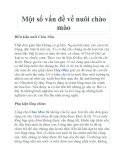 Một số vấn đề về nuôi chào mào