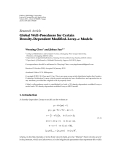 Báo cáo hóa học: "  Research Article Global Well-Posedness for Certain Density-Dependent Modiﬁed-Leray-α Models"