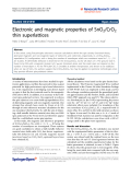 Báo cáo hóa học: "  Electronic and magnetic properties of SnO2/CrO2 thin superlattices"