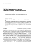 Báo cáo hóa học: " Research Article Video-Object Oriented Biometrics Hiding for User Authentication under Error-Prone Transmissions"