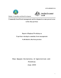 Báo cáo nghiên cứu dự án: Sustainable community-based forest development and management in some high-poverty areas in Bắc Kạn Province ( ATTACHMENT 10 )