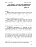 Báo cáo khoa học nông nghiệp " Some solutions to protect and restore community based mangrove forests in Hau Loc Distric, Thanh Hoa rovince "