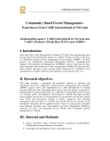 Báo cáo khoa học nông nghiệp " Community Based Forest Management - Experiences from CARE international in Viet nam "