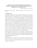 Báo cáo khoa học nông nghiệp " Achievements and lesson learnt from implementation of the project "Sustainable community-based forest development and management in some high-poverty areas in Bac Kan Province" "