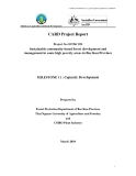 Báo cáo khoa học nông nghiệp " Sustainable community-based forest development and management in some high poverty areas in Bac Kan Province - MILESTONE 11 "