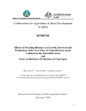 Báo cáo khoa học nông nghiệp " Effects of Stocking Biomass on Growth, Survival and Production of the Two Sizes of Clam Meretrix lyrata Cultured in the Intertidal Areas And Notes on Hatchery Production of Clam Spat "