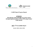 Báo cáo khoa học định kỳ: Introduction of the principles of GAP for citrus through implementation of citrus IPM using Farmer Field Schools (MS7)