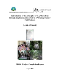 Báo cáo định kỳ: Introduction of the principles of GAP for citrus through implementation of citrus IPM using Farmer Field Schools (MS10)