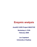 Báo cáo khoa học nông nghiệp " Enzymic analysis "