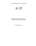 Báo cáo khoa học nông nghiệp " Reducing pesticide residues, improving yield, quality and marketing of vegetables crops in Northern Central Vietnam through improved varieties, GAP principles and farmer focused training "