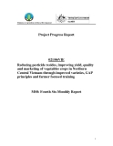 Dự án khoa học nông nghiệp: Reducing pesticide resides, improving yield, quality and marketing of vegetables crops in Northern Central Vietnam through improved varieties, GAP principles and farmer focused training (MS8)