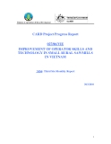 Báo cáo khoa học nông nghiệp " IMPROVEMENT OF OPERATOR SKILLS AND TECHNOLOGY IN SMALL RURAL SAWMILLS IN VIETNAM " MS6