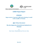 Báo cáo giai đoạn: Improvement of operator skills and technology in small rural sawmills in Vietnam (MS7)