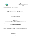 Báo cáo khoa học nông nghiệp " Improving traditional integrated farming systems (VAC) – a new livelihood option for poor farmers in the coastal communities - Milestone 3 "