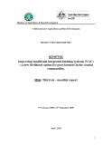 Báo cáo dự án khoa học: Improving traditional integrated farming systems (VAC) – a new livelihood option for poor farmers in the coastal communities (MS6)