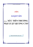 Tiểu luận môn luật thương mại: Xúc tiến thương mại luật quảng cáo