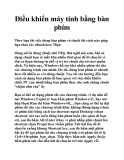Điều khiển máy tính bằng bàn phím
