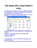 Thủ thuật biến Gmail thành ổ cứng