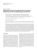 Báo cáo hóa học: " Research Article Distributed Cooperative Precoding with Power Control for Cellular Systems with Correlated Antennas at the Receiver"