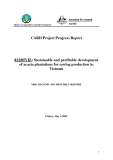 Card Project Progress Report: " Sustainable and profitable development of acacia plantations for sawlog production in Vietnam - MS6 "