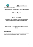 Báo cáo: Collaboration for Agriculture & Rural Development:Sustainable and profitable development of acacia plantations for sawlog production in Vietnam (Milestone 07)