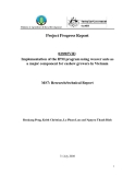 Project Progress Report:Implementation of the IPM program using weaver ants as a major component for cashew growers in Vietnam - MS7 "