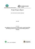 Project Progress Report: " Investigation of rice kernel cracking and its control in the field and during post-harvest processes in the Mekong Delta of Vietnam - Ms5"