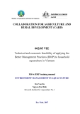 Báo cáo: Collaboration for Agriculture & Rural Development: Technical and economic feasibility of applying the Better Management Practices (BMP) to household aquaculture in Vietnam (MS6)