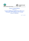 Project Technical Report: " Capacity Building in Applied Natural Resource Economics and Management for Vietnam "