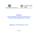 Project Progress Report:"  Capacity Building in Applied Natural Resource Economics and Management for Vietnam - MS 6 & 8 "