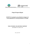 Project Progress Report: " Sustainable and profitable development of acacia plantations for sawlog production in Vietnam - MS10 "