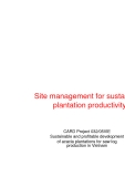 Site management for sustainable plantation productivity