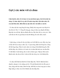Gợi ý các món với cà chua
