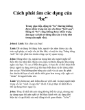 Cách phát âm các dạng của “be”