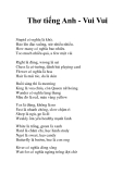 Thơ tiếng Anh - Vui Vui
