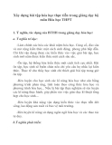 Xây dựng bài tập hóa học thực tiễn trong giảng dạy bộ môn Hóa học THPT