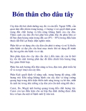 Bón thân cho dâu tây