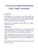 Vai trò của các nguyên tố dinh dưỡng Canxi - Magiê - Lưu huỳnh
